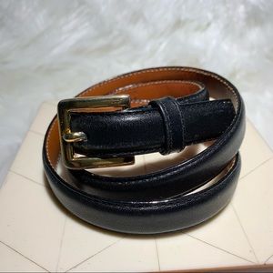 TJW Mervyns Top Grain Black Leather Belt
